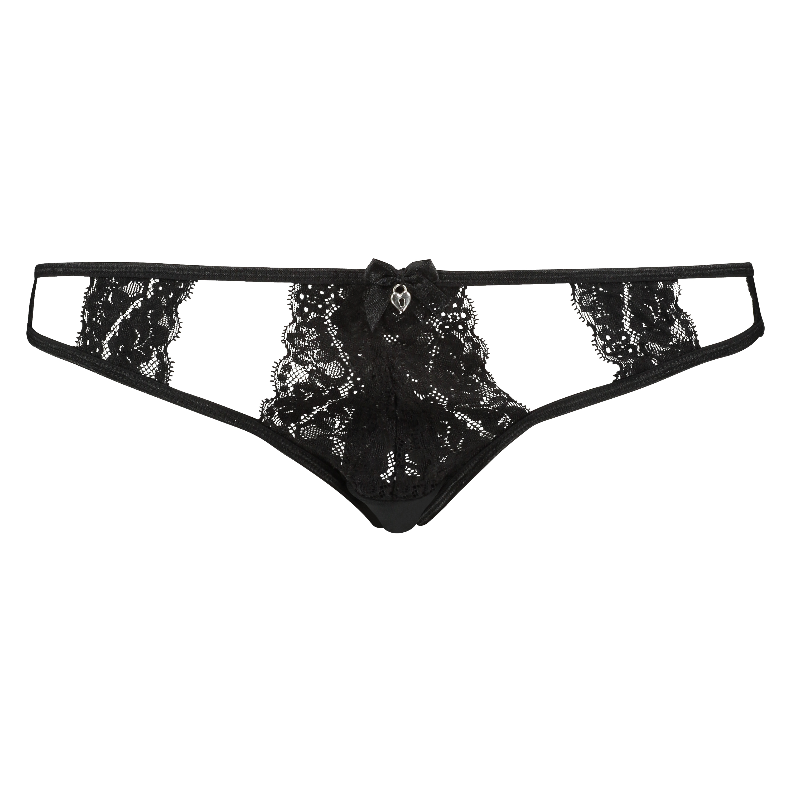 Brazilian Vertical lace, Noir, main