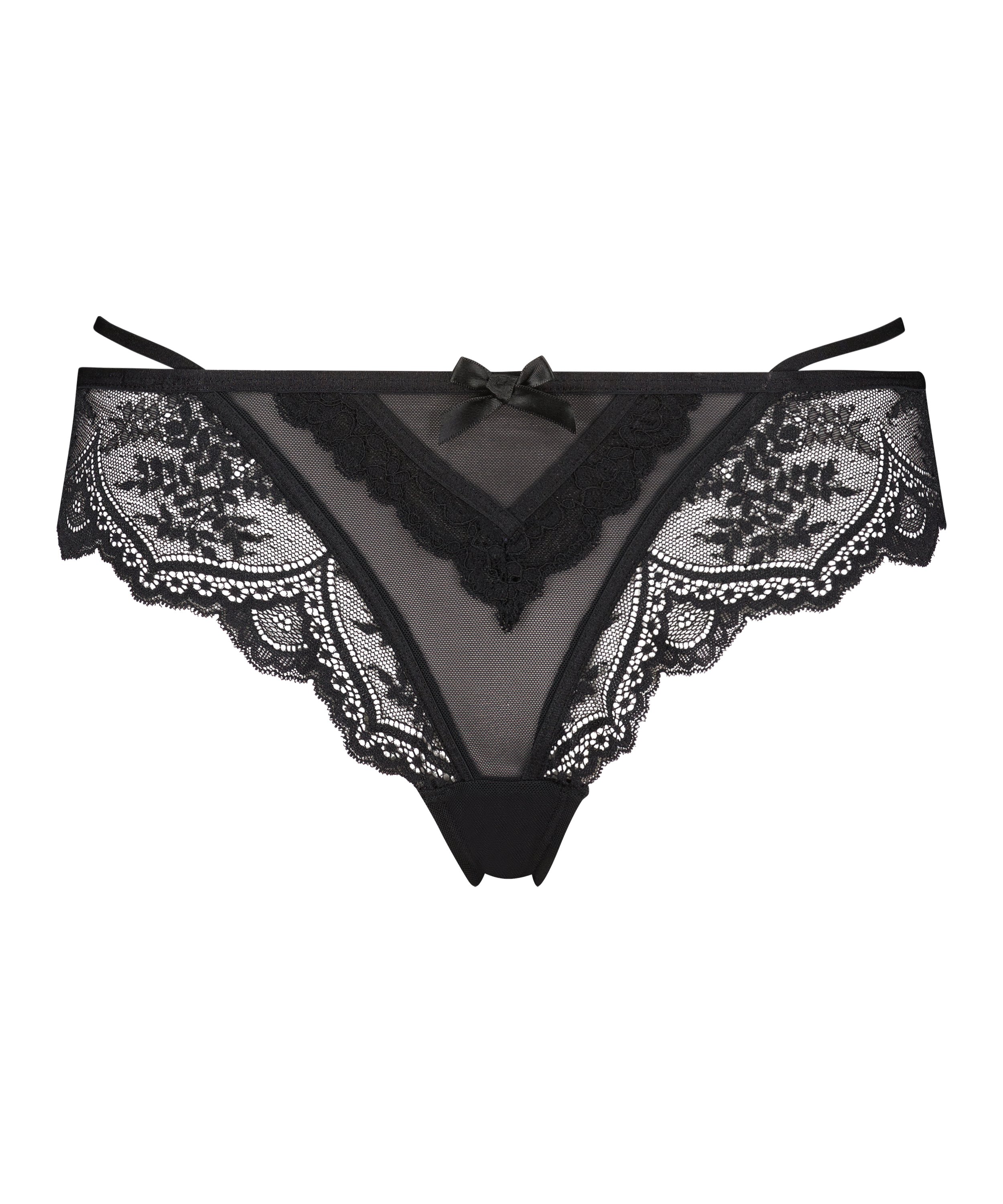 Slip brésilien Anna, Noir, main