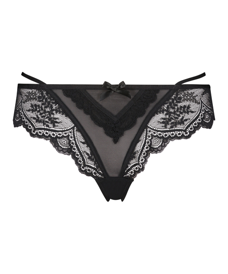 Slip brésilien Anna, Noir