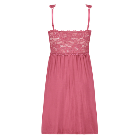 Slipdress Modal Lace mit Spitze, Rose