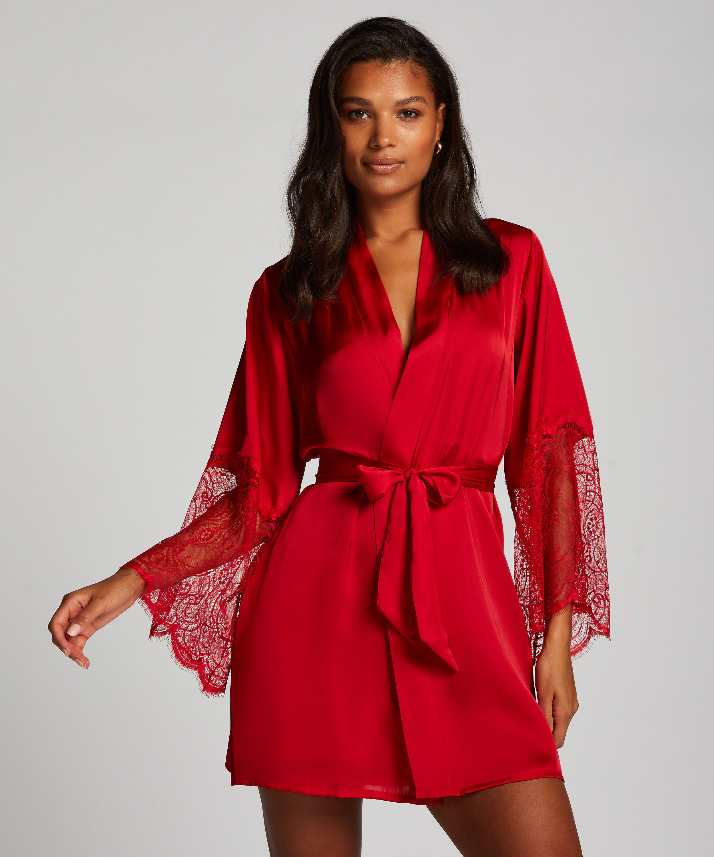 Kimono Satin, Rouge