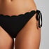 Bikinihose Scallop, Schwarz