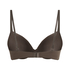 Soutien-gorge &agrave; armatures pr&eacute;form&eacute; Plunge, Marron