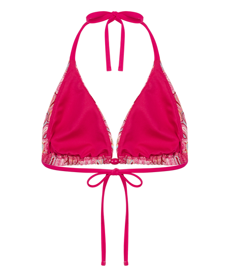 Haut de bikini triangle Cali, Rose