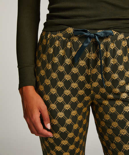 Pyjamahose Jersey, Gr&uuml;n