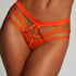 Slip br&eacute;silien ouvert taille haute Mitzy, Orange
