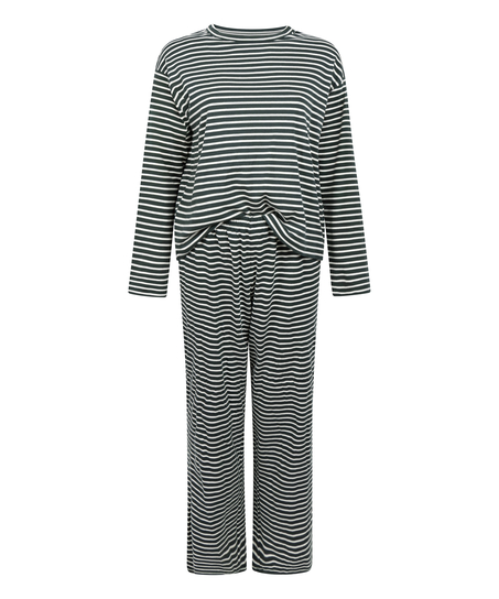 Pyjama en jersey de coton, Vert