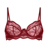Soutien-gorge non-rembourr&eacute; &agrave; armatures Isabelle, Rouge