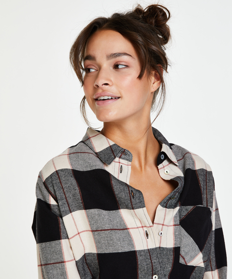 Langärmliges Männershirt, Schwarz