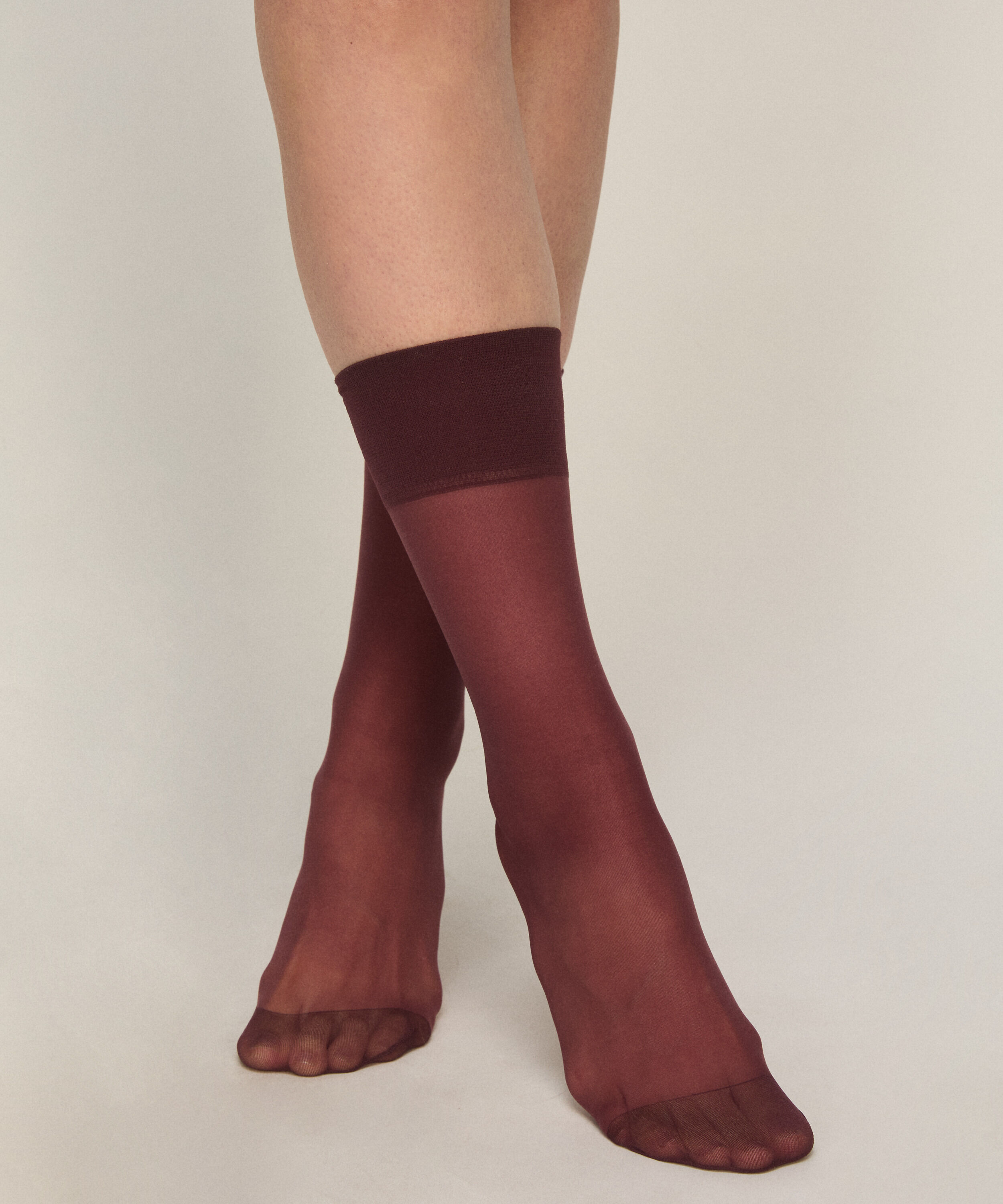 Chaussettes Sheer Back Seam, Violet