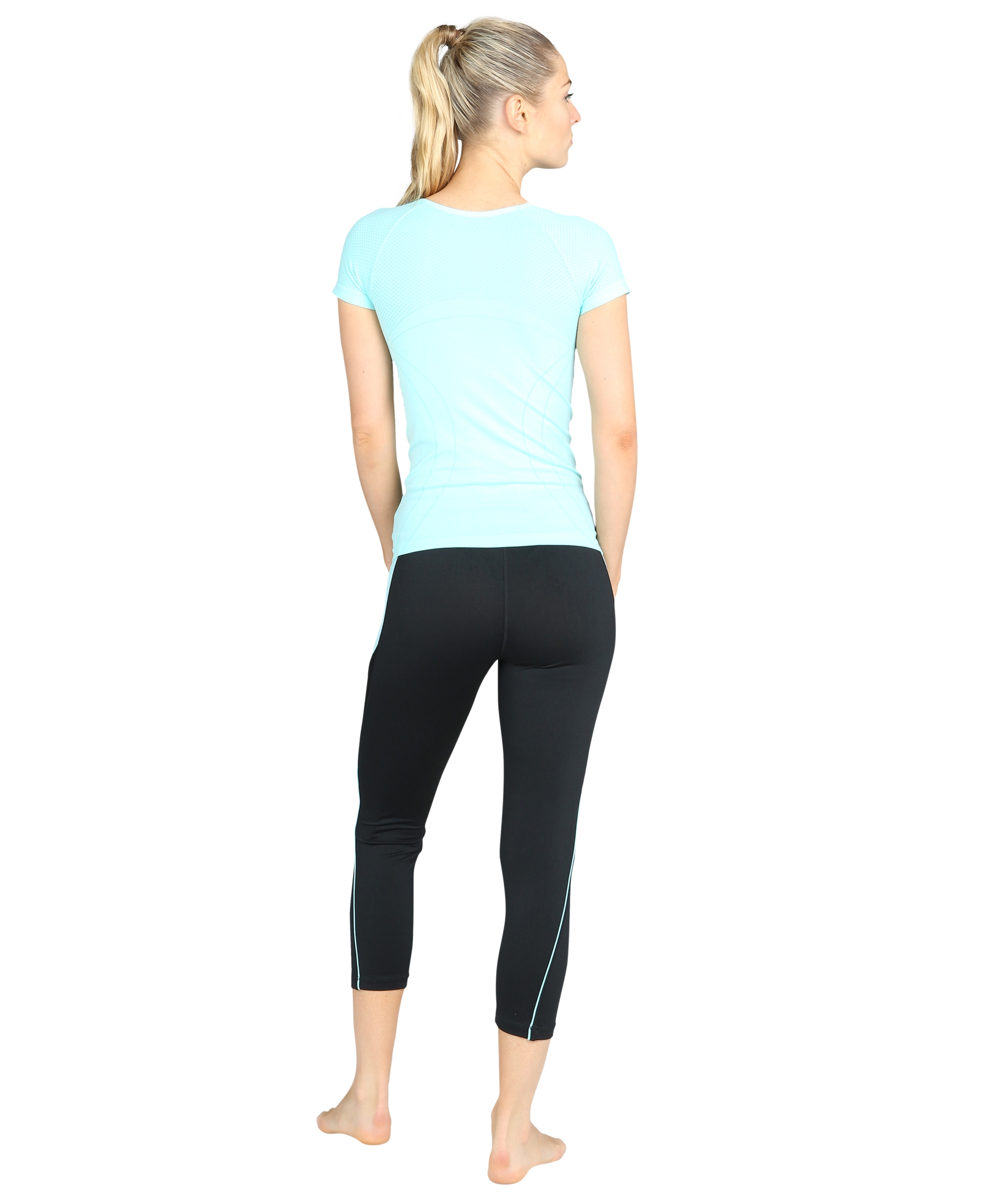 Sports leggings Victoria, Bleu, main