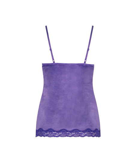 Cami Top Velours Lace, Lila