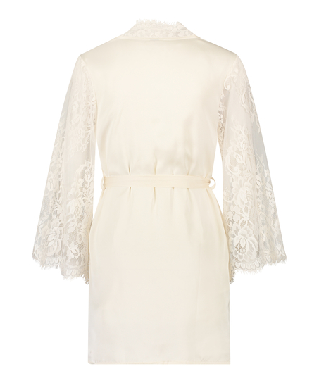 Kimono All Over Lace, Weiß