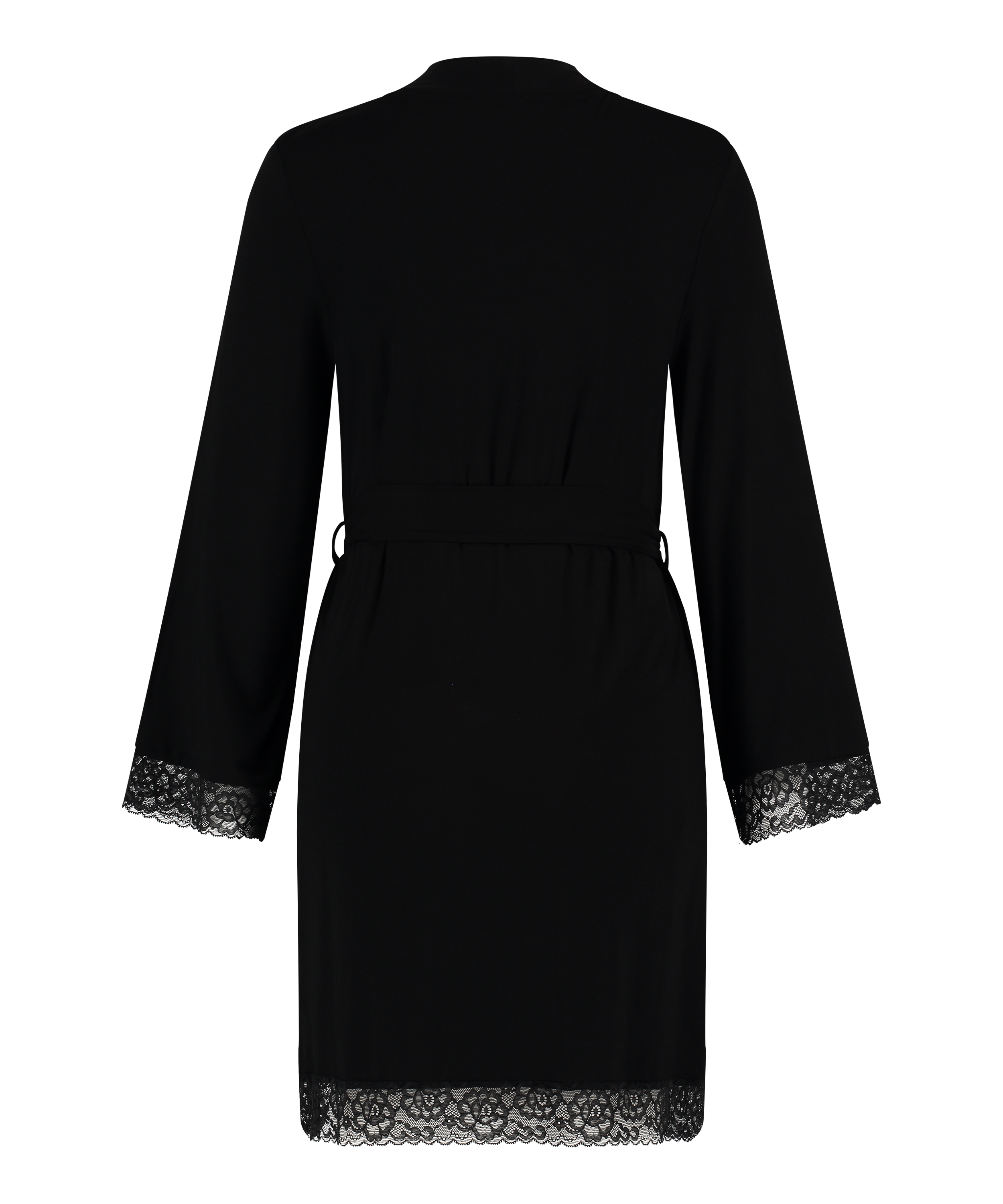 Peignoir court, Noir, main