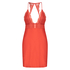 Slipdress aus Satin und Spitze, Rot