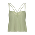 Top Cami en satin Airspun Kim Petras, Vert