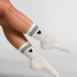 Chaussettes courtes en coton, Blanc