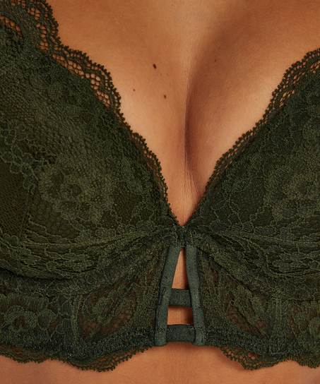 Soutien-gorge &agrave; armatures pr&eacute;form&eacute; longline Ollie, Vert