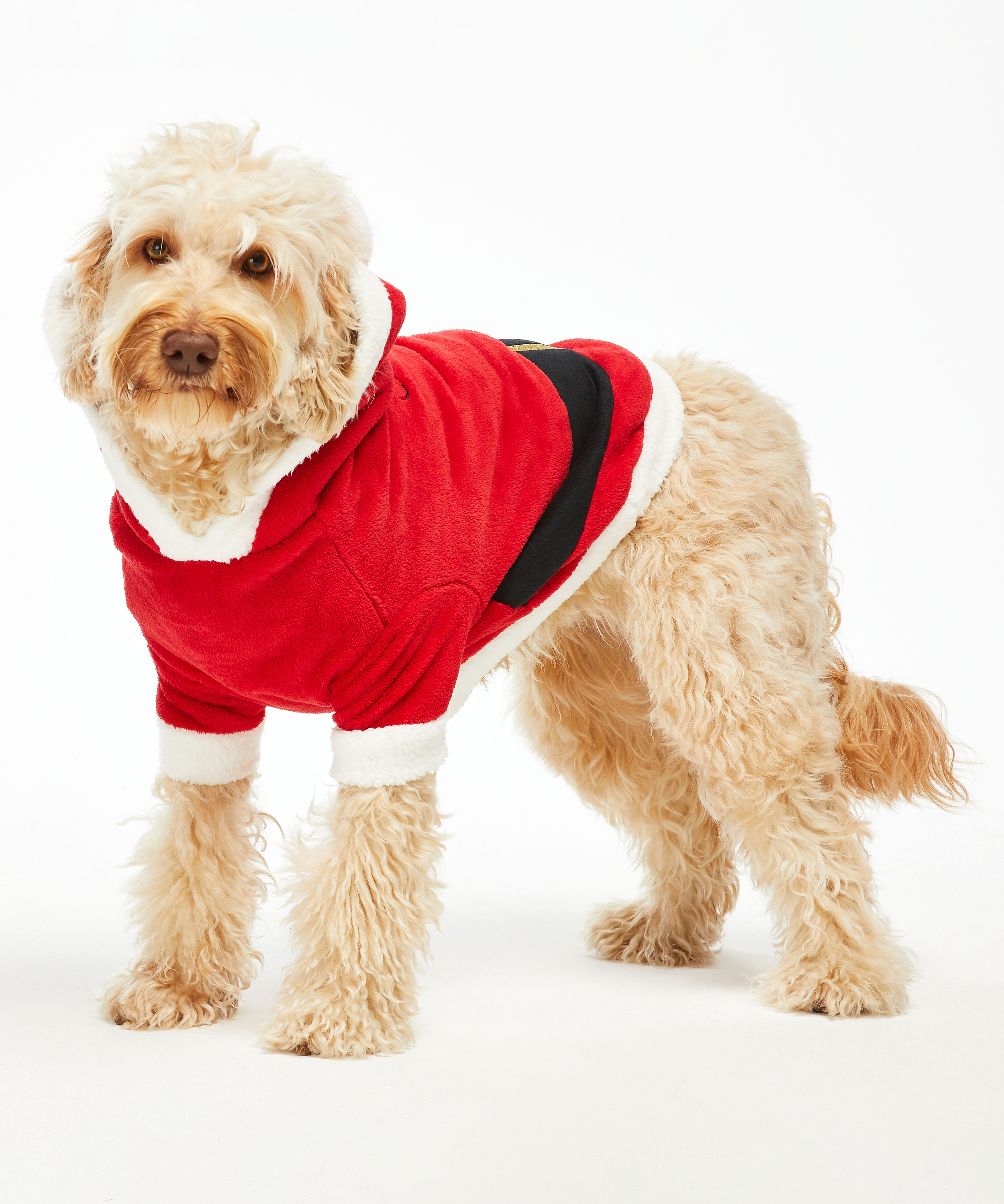 Fleece Hunde-Onesie, Rot, main