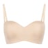Gepolsterter trägerloser Push-Up BH mit Bügeln Smooth, Beige