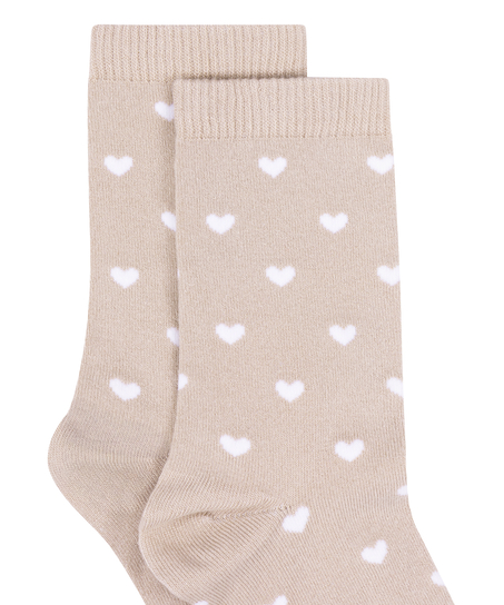 Chaussettes courtes en modal, Beige
