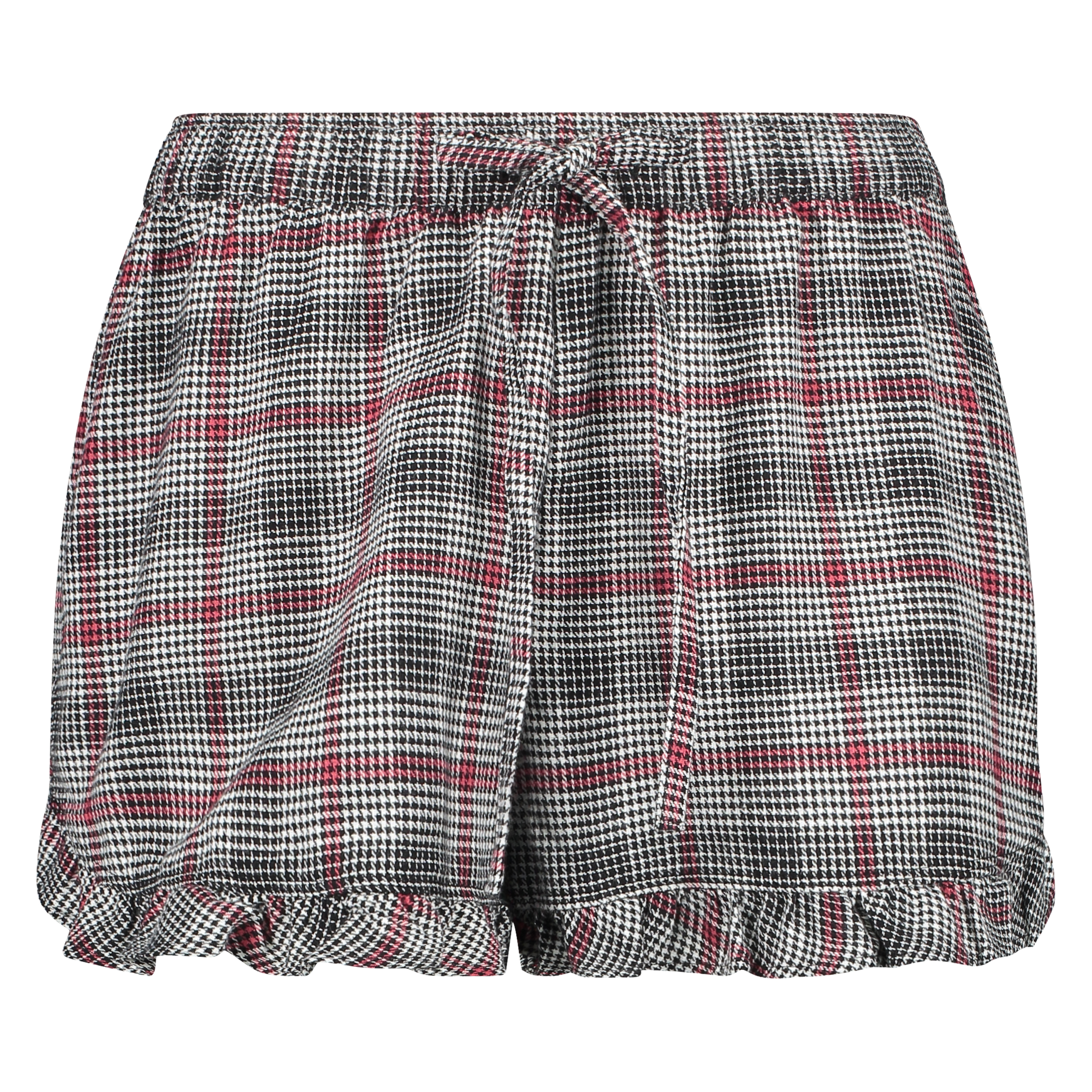 Pyjamashorts Twill Check, Grau, main