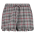 Pyjamashorts Twill Check, Grau