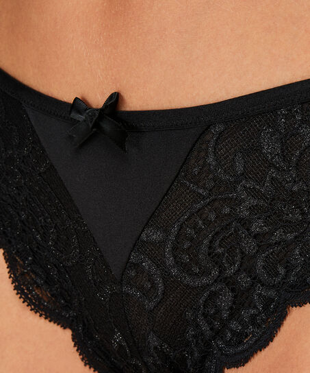 Slip br&eacute;silien Mara, Noir