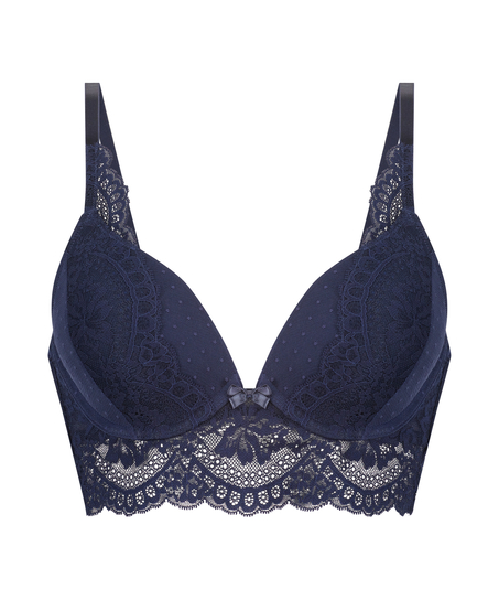 Soutien-gorge push-up &agrave; armatures pr&eacute;form&eacute; Tracey, Bleu