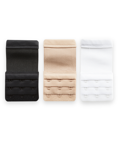 3er-Pack BH-Verlängerungen, Weiß