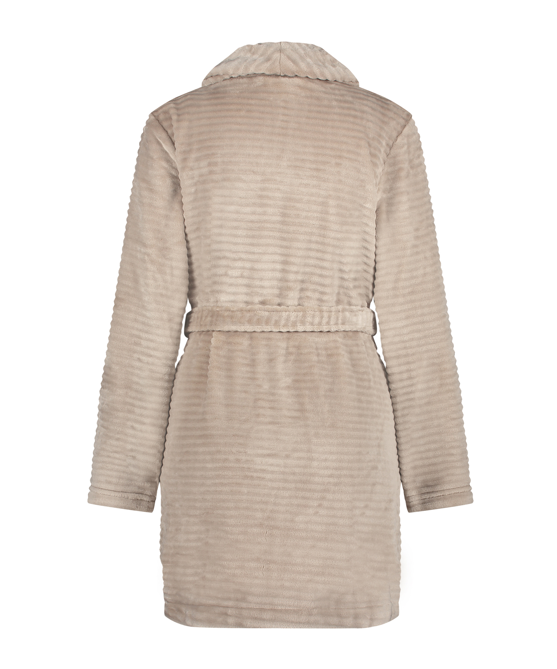 Kurzer Bademantel Fleece Rip, Beige, main