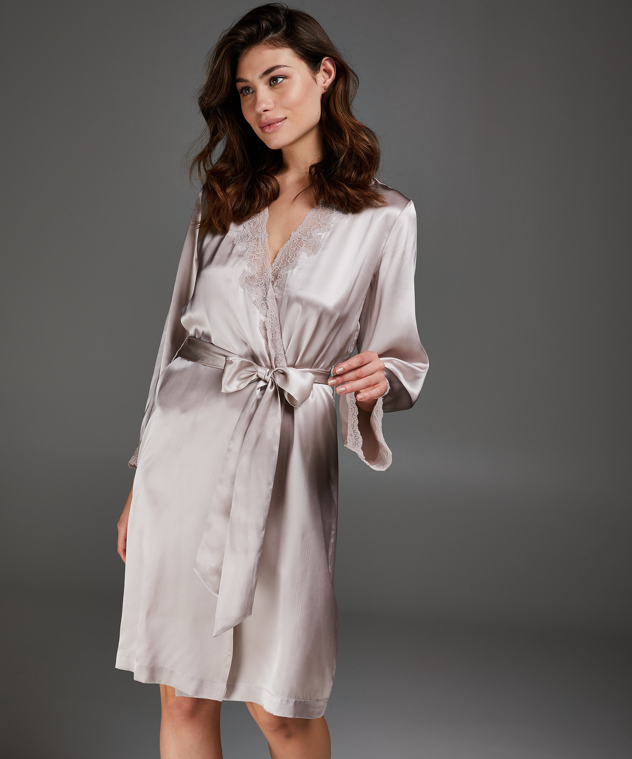 Kimono-Seidenspitze, Rose, main