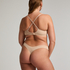 Soutien-gorge à armatures non-préformé en maille, Beige