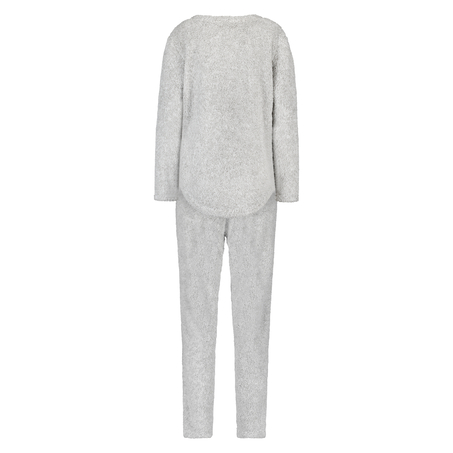 PJ Fleece Fairisle, Grau