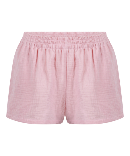 Short en mousseline, Rose