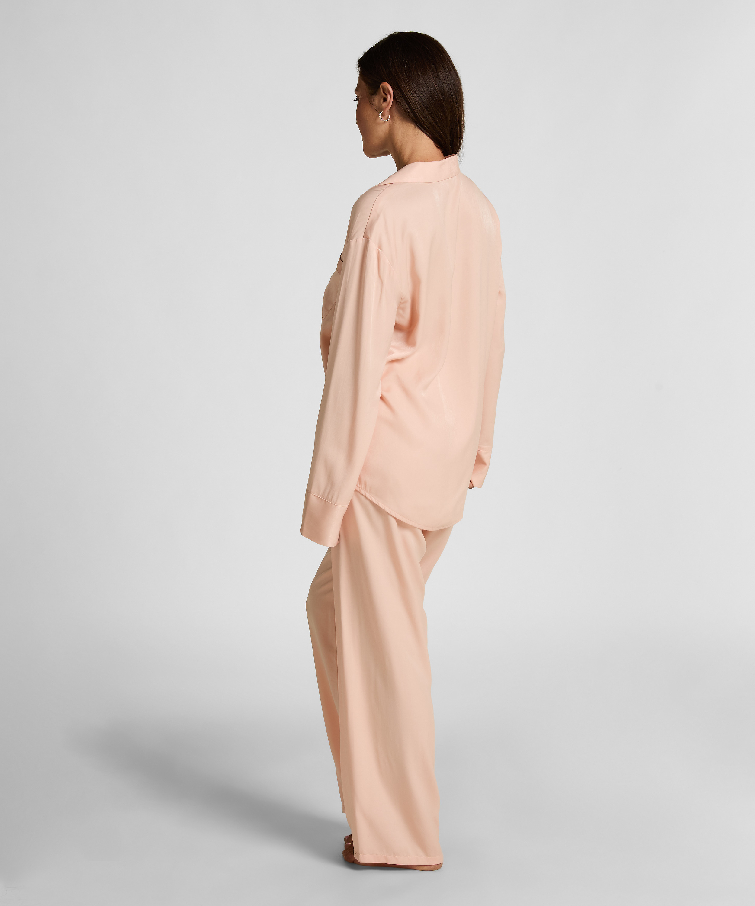 Langarmjacke Satin Ayla, Rose, main