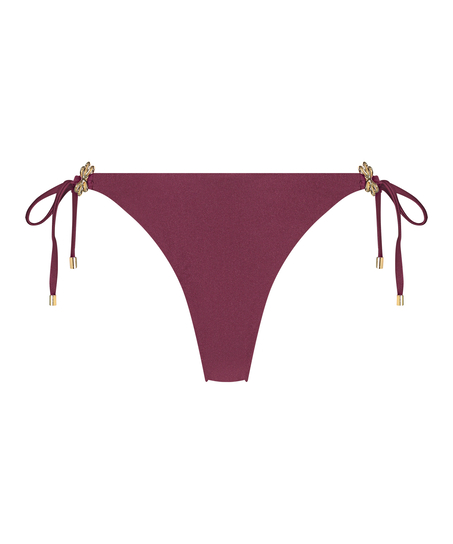 Slip de Bikini Échancrés Yucatan, Rouge