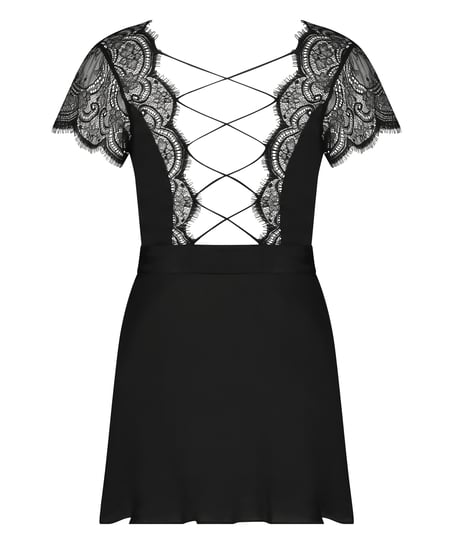 Kimono Satin Coco, Noir