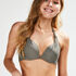 Haut de bikini pr&eacute;form&eacute; push-up Sunset Dream, Vert
