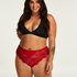 High-Cut-Brazilian Heather Curvy, Rot