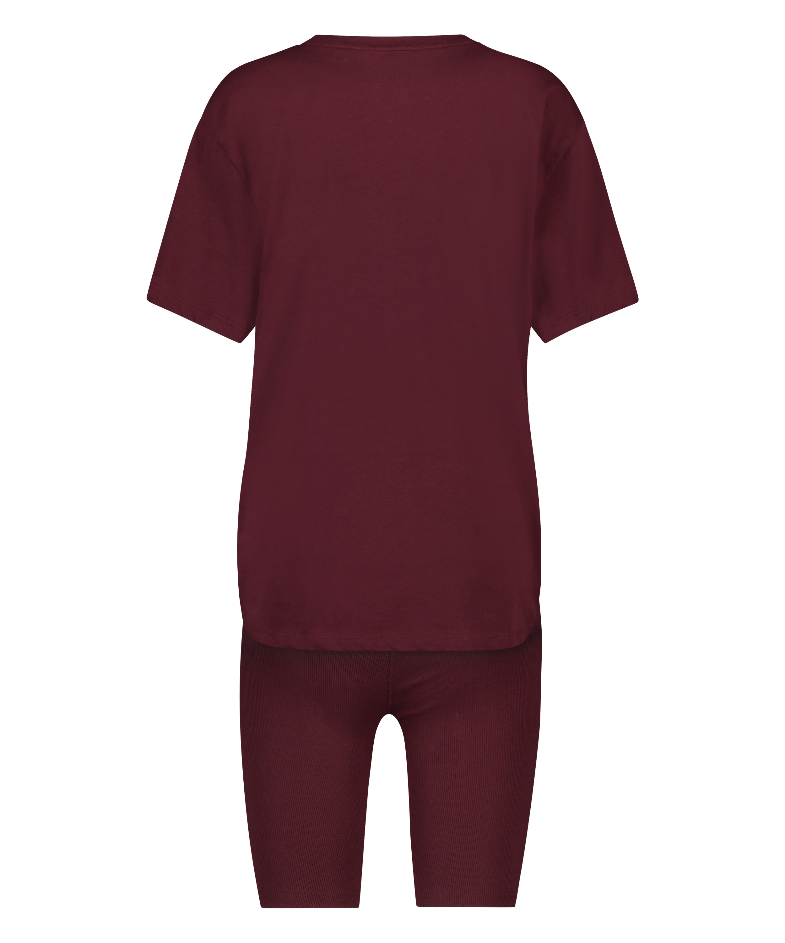 Pyjama court Biker, Rouge, main