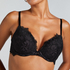 Soutien-gorge à armatures maximiseur préformé Char, Noir
