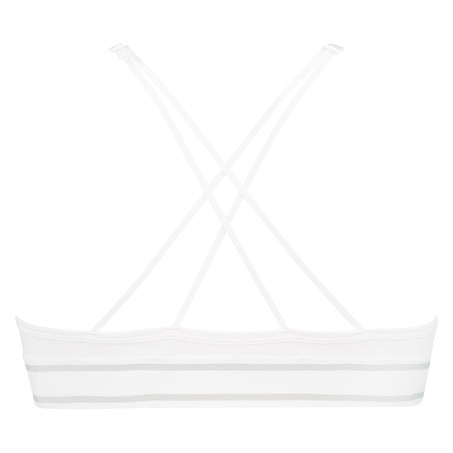 Brassi&egrave;re triangulaire moul&eacute;e Coton Casey, Blanc