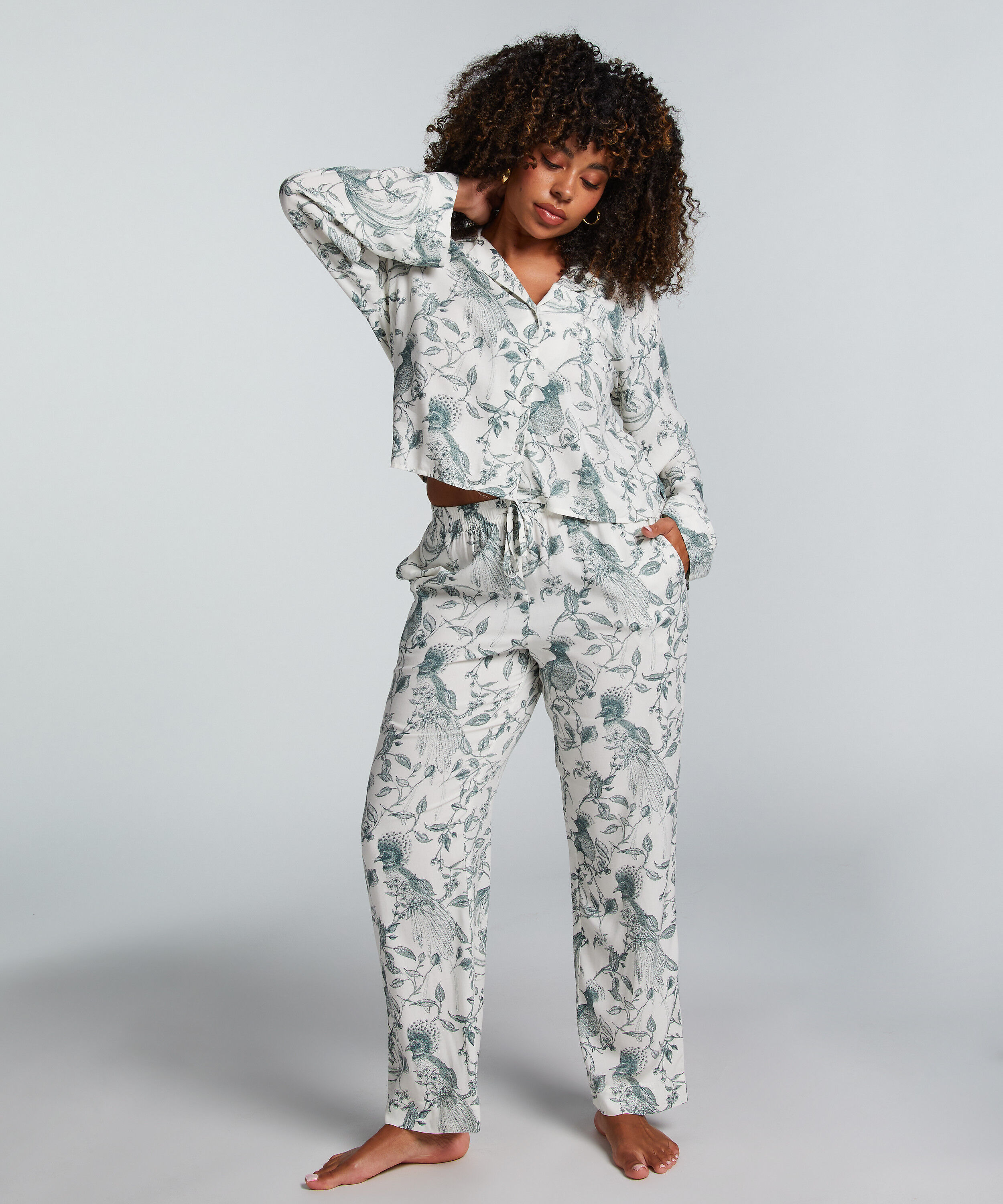 Petite Pyjamahose, Weiß