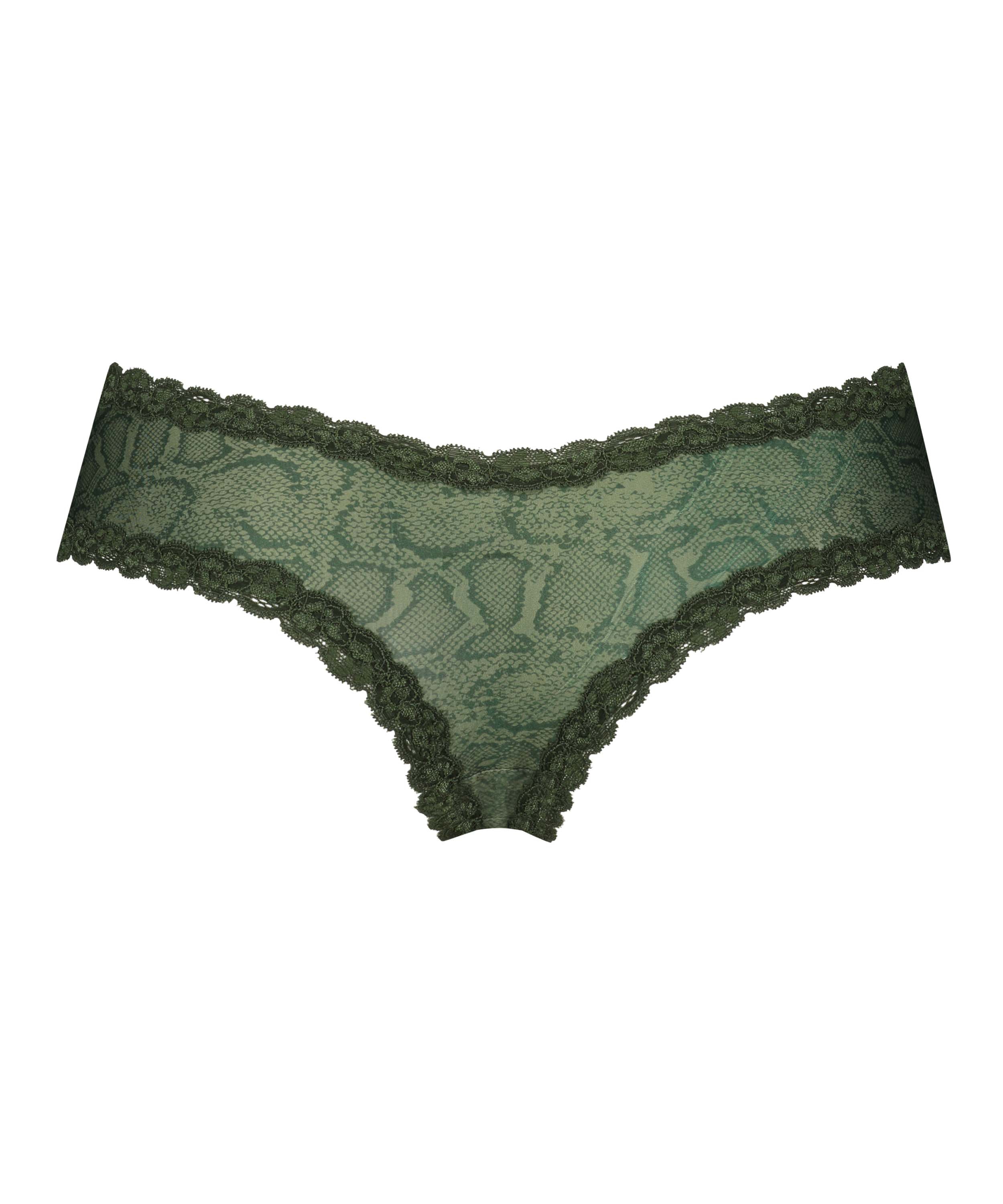 Slip brésilien V-shape mesh, Vert, main