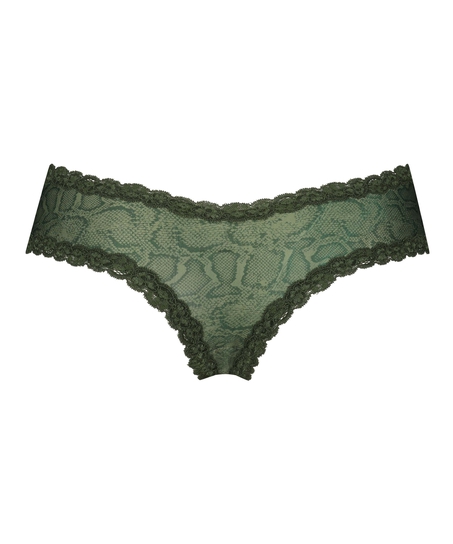 Slip brésilien V-shape mesh, Vert