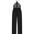 Jumpsuit Satin-Spitze Gabriel, Schwarz
