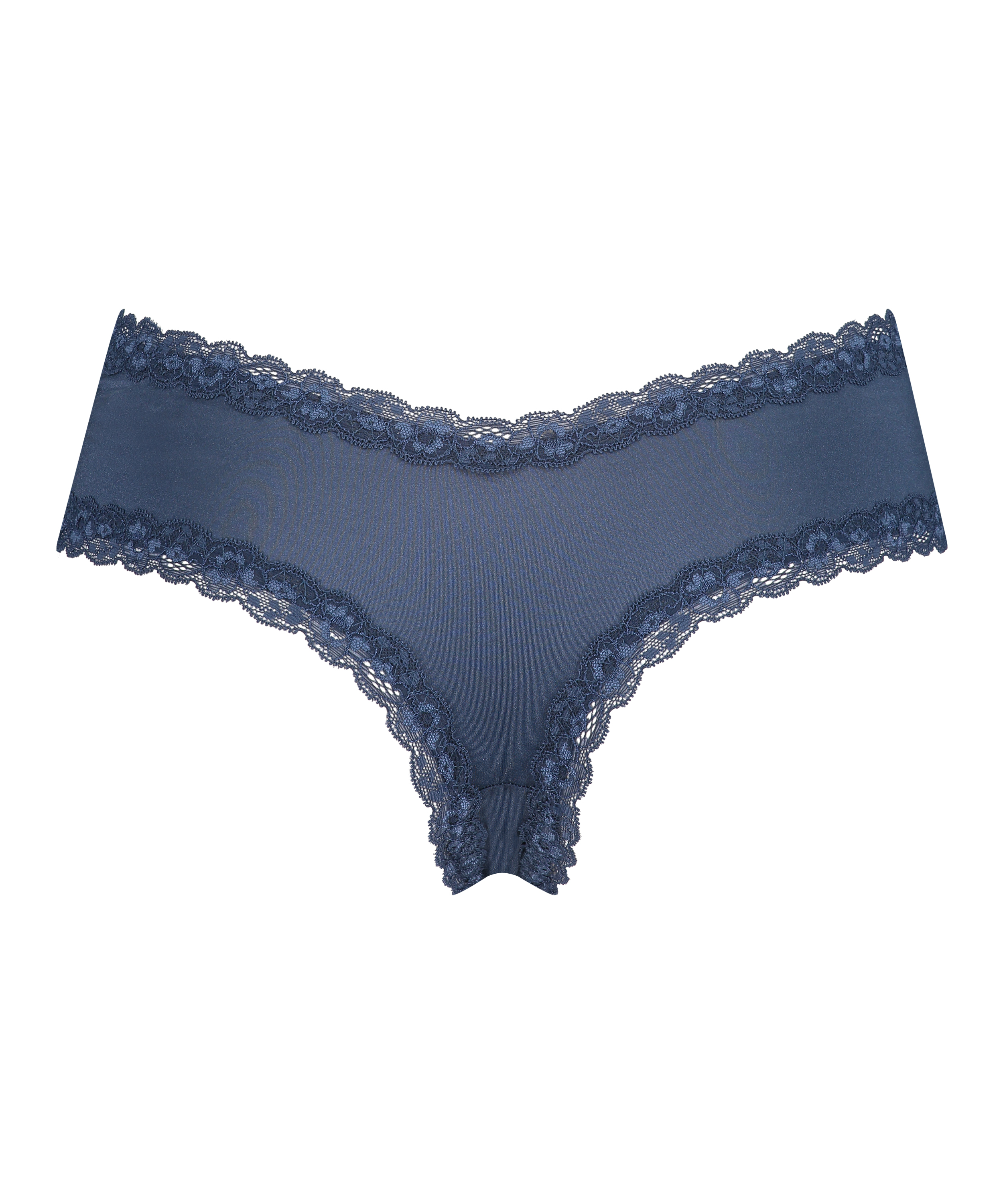 Slip brésilien V-shape micro, Bleu, main