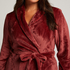 Kurzer Bademantel Fleece, Rose