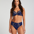Slip taille haute Diva, Bleu